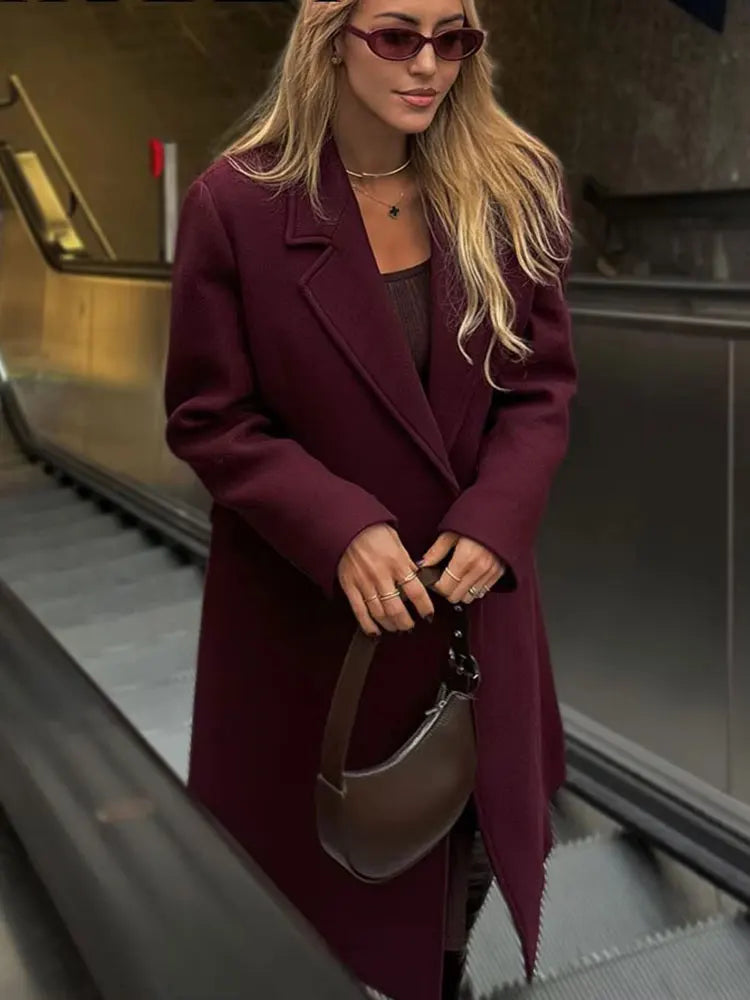 Burgundy Coat