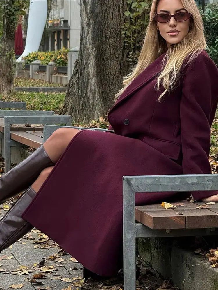 Burgundy Coat